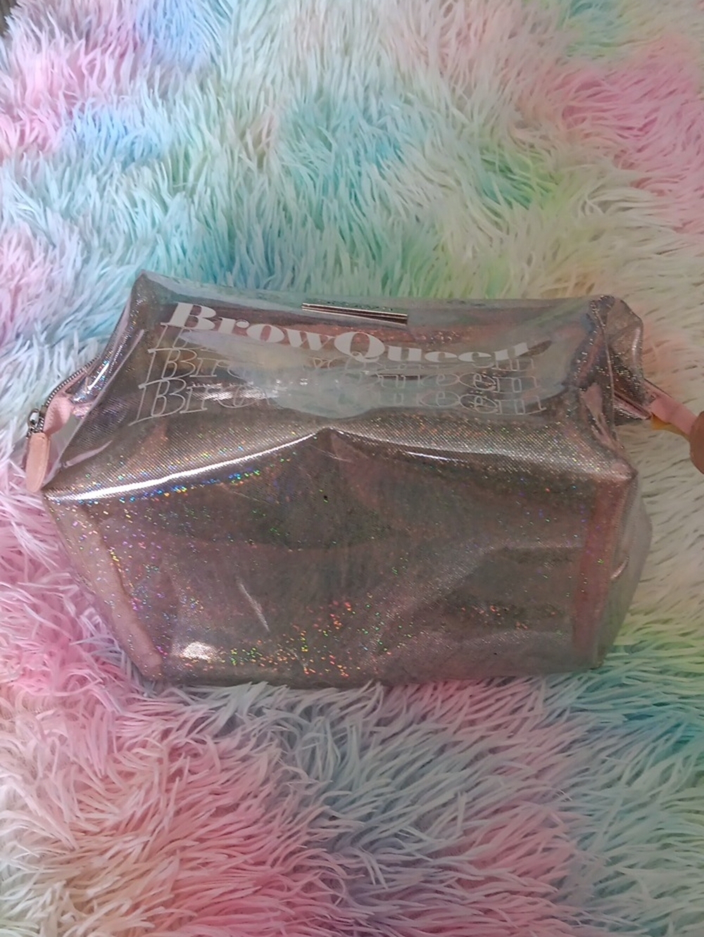 Benefit Holographic Silver BrowQueen Cosmetic Pouch - Picture 2 of 10
